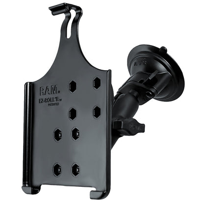 RAM Mount Suction Cup Mount w/Apple iPad mini EZ-ROLL'R Cradle [RAM-B-166-AP14U]