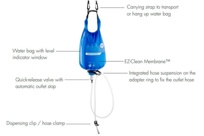 Katadyn BeFree Gravity 6.0L Collapsible Reservoir System 8020859