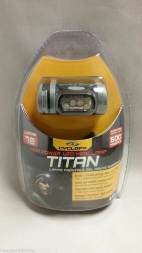 Cyclops Titan 78-Lumen LED Black Headlamp Water Resist Headlight Flashlight