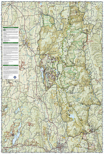 National Geographic VT Green Mountain NF Map Pack Bundle TI01021128B