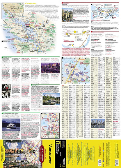 National Geographic City Destination Map Vancouver Canada DC01020312