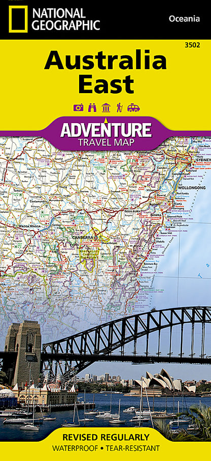 National Geographic Adventure Map Australia East AD00003502