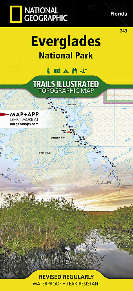 National Geographic Trails Illustrated Florida Everglades National Park Map TI00000243