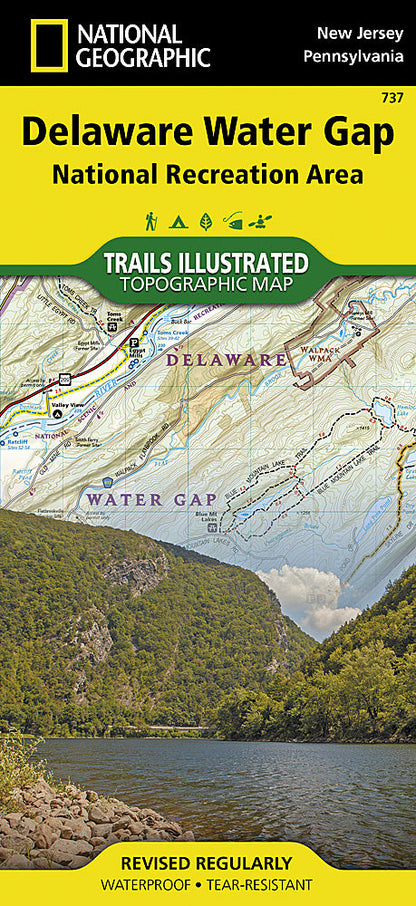 National Geographic NJ/PA Delaware Water Gap Trail Trails Illustrated Map TI00000737