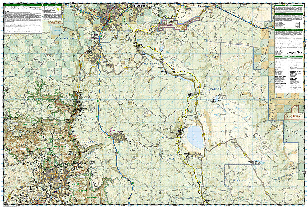 National Geographic Trails Illustrated AZ Flagstaff/Sedona Trail Map TI00000856