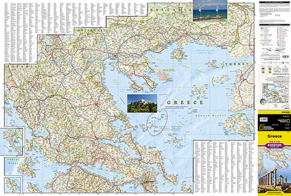 National Geographic Adventure Map Greece Europe AD00003316