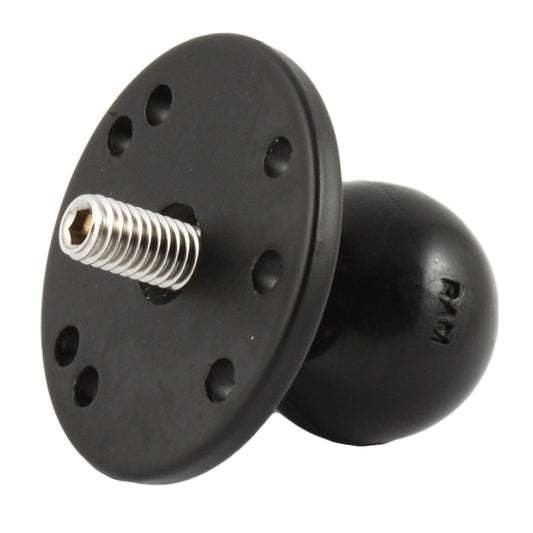 RAM Mount 2.5" Round Base w/1.5" Ball & 3/8"-16 Threaded Male Post f/Cameras [RAM-202CU]