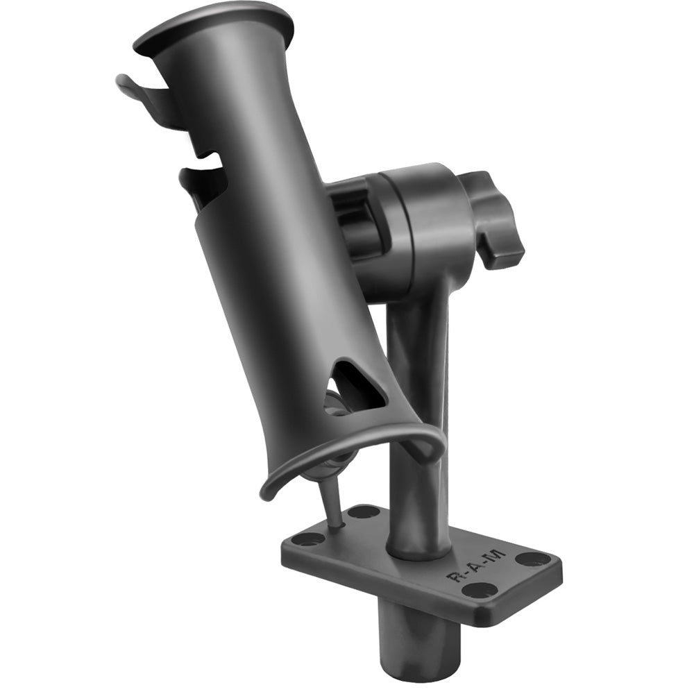 RAM Mount RAM Tube Jr. Fishing Rod Holder w/Standard 6" Length Post Spline & Flush Mounting Base [RAP-390-FU]