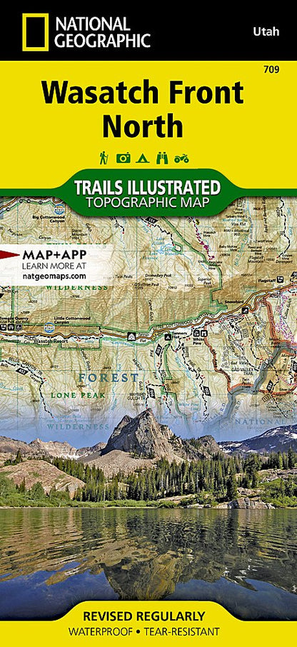 National Geographic UT Wasatch Front North Strawberry Trails Illustrated Map TI00000709