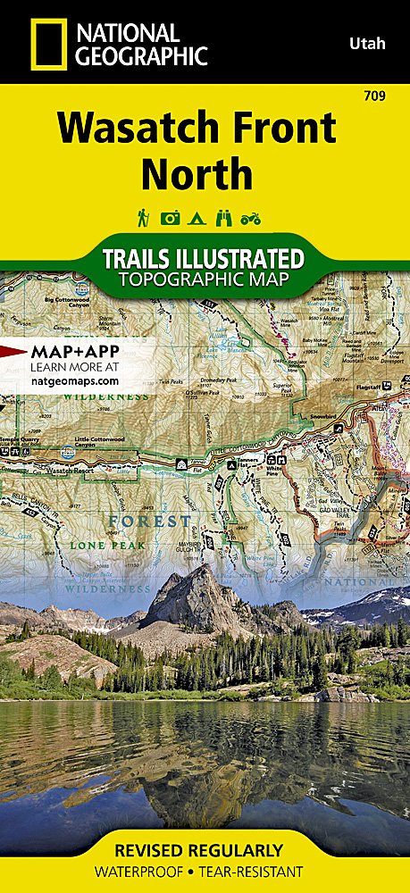 National Geographic UT Wasatch Front North Strawberry Trails Illustrated Map TI00000709
