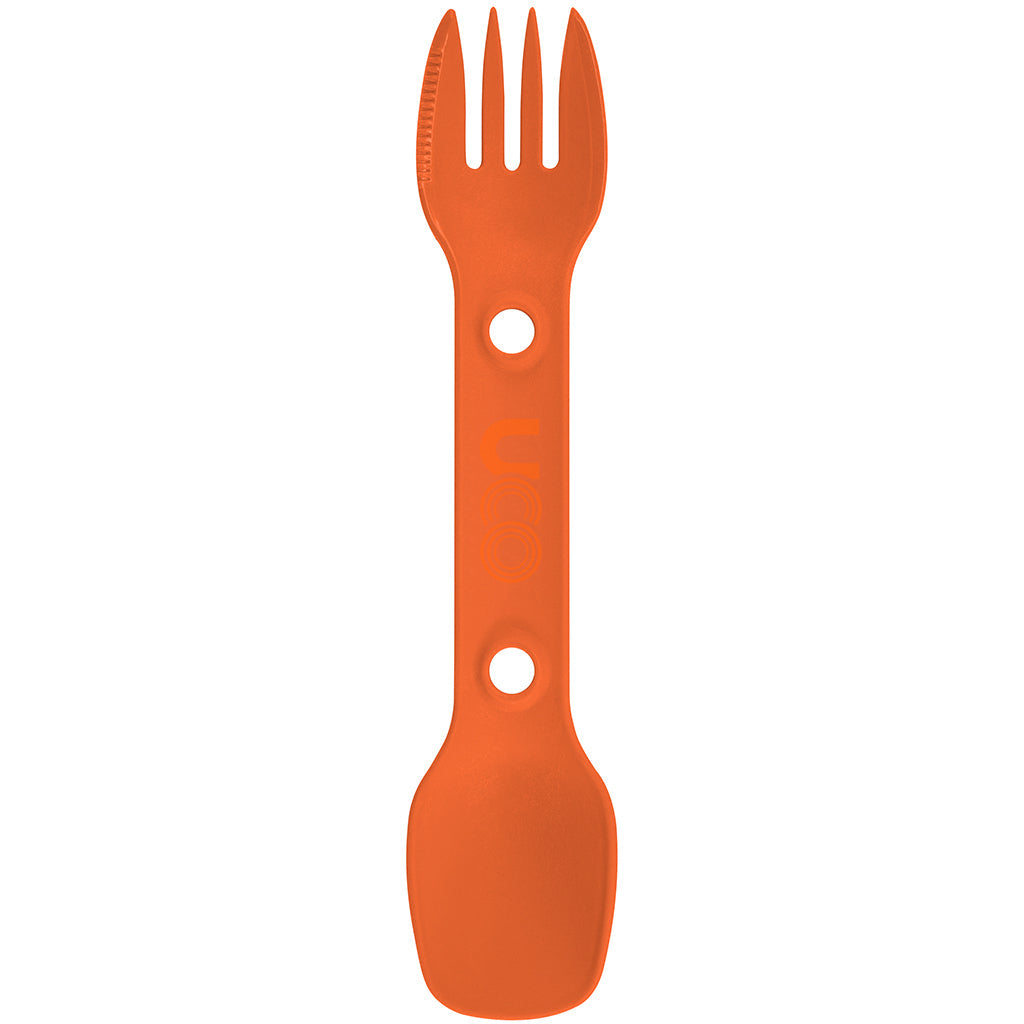 UCO Utility Spork 2-Pack Bulk Teal / Orange w/Tether F-SP-UT-2PKBULK