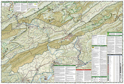 National Geographic Trails Illustrated VA Blacksburg River Valley Map TI00000787