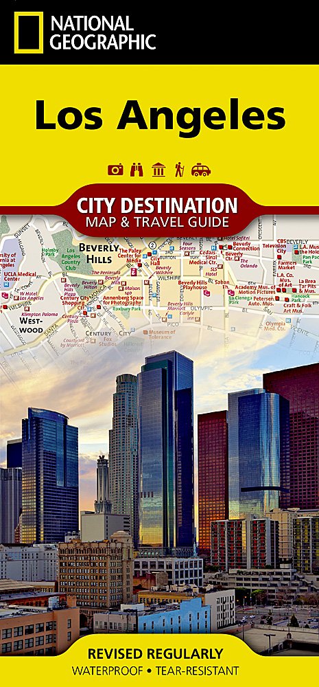 National Geographic City Destination Map Los Angeles CA DC01020316