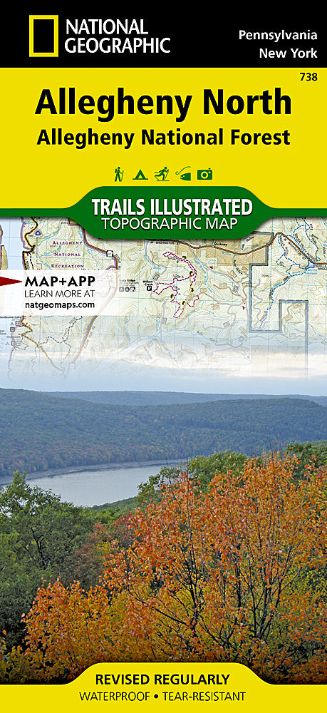 National Geographic Allegheny Nat Forest Map Pack Bundle TI01021245B