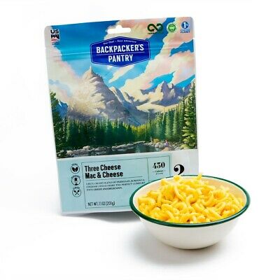 Backpacker's Pantry Three Cheese Mac & Cheese 2-Serving Freeze Dried Camp Food