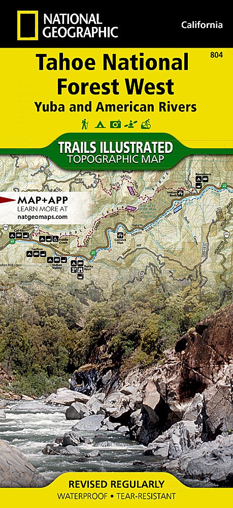 National Geographic Trails Illustrated CA Tahoe National Forest West Map TI00000804