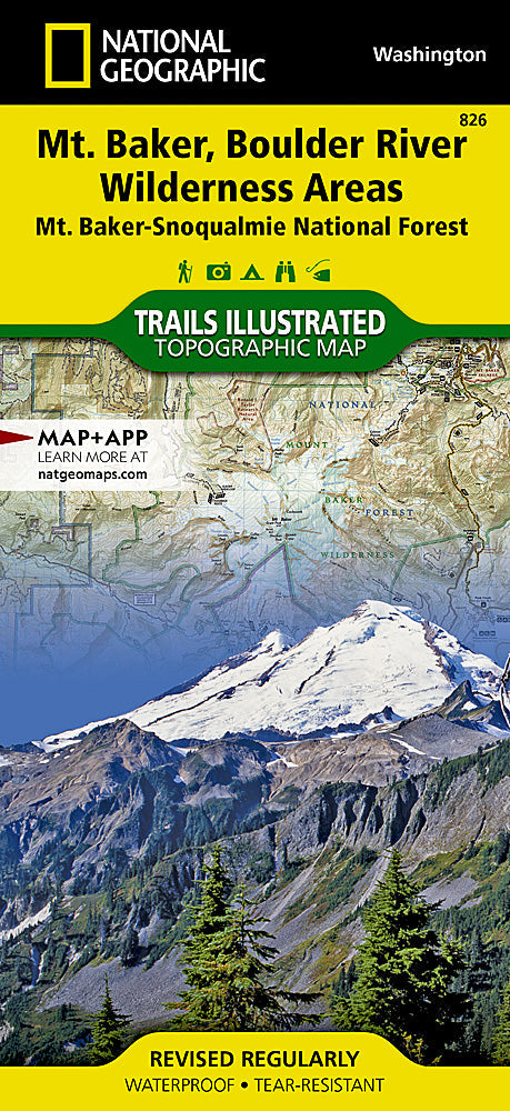 National Geographic Trails Illustrated WA Mount Baker / Boulder River Map TI00000826