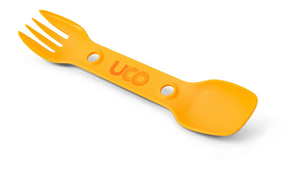 UCO Utility Spork 2-Pack Bulk Gold / Sky Blue w/Tether F-SP-UT-2PKBULK