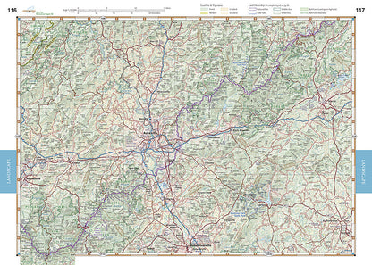 National Geographic Benchmark Southern Appalachians Road & Recreation Atlas BE0BENAPAT