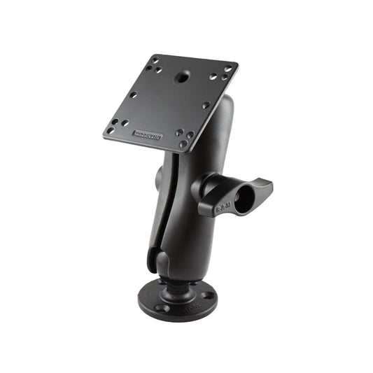 RAM Mount 4.75" Square Base VESA 75mm & 100mm Hole Patterns w/Surface Mount - 2.25" Rubber Ball "D" Size [RAM-D-101U-246]