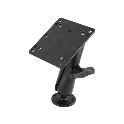 RAM Mount 4.75" Square Base VESA 75mm & 100mm Hole Patterns w/Surface Mount - 1.5" Rubber Ball Size [RAM-101U-246]