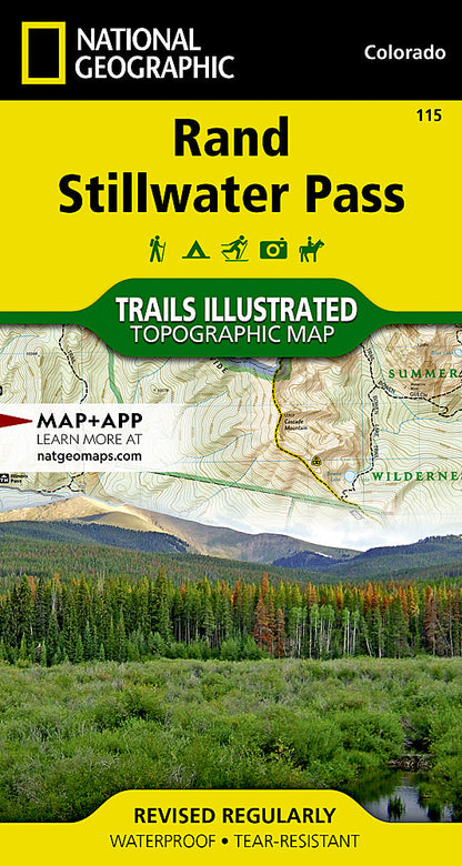 National Geographic Trails Illustrated Colorado Rand / Stillwater Pass Map TI00000115