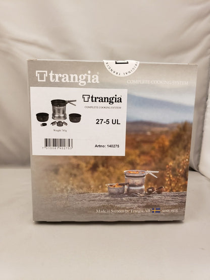 Trangia Storm Cooker 27-5 UL Alcohol Stove Cook Set w/Non-Stick Pots & Fry Pan