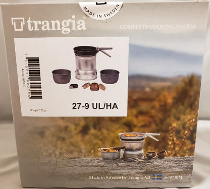 Trangia Storm Cooker 27-9 UL/HA Alcohol Stove Cook Set w/Pots/Non-Stick Fry Pan