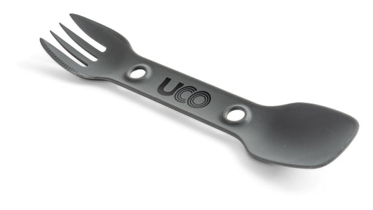 UCO Utility Spork Fork-Spoon-Knife Combo 7'' Utensil Charcoal Gray F-SP-UT-BULK