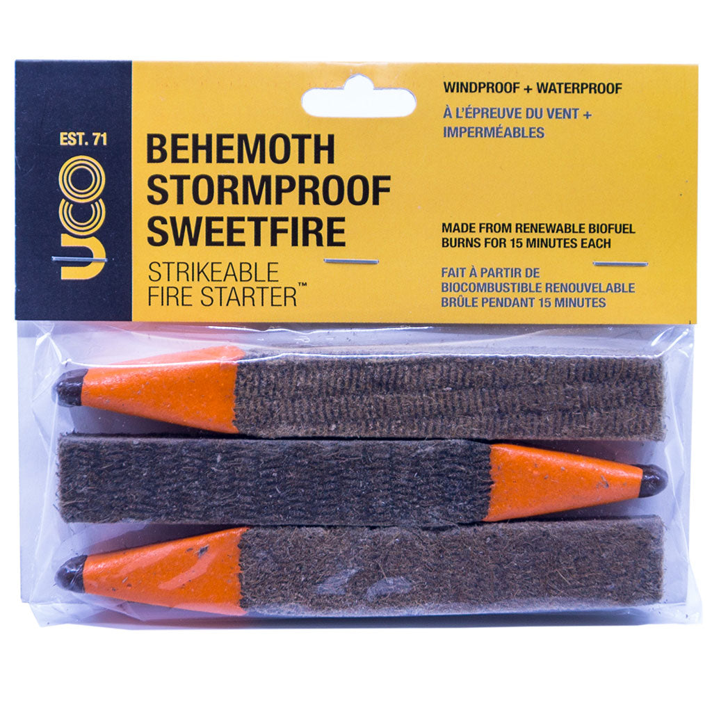 UCO Behemoth Stormproof Sweetfire Firestarter 3-Pack MT-BEHEMOTH-3P