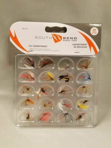 South Bend Fishing 20-Piece Fly Assortment - 20 Best Selling Flies SBFLY20