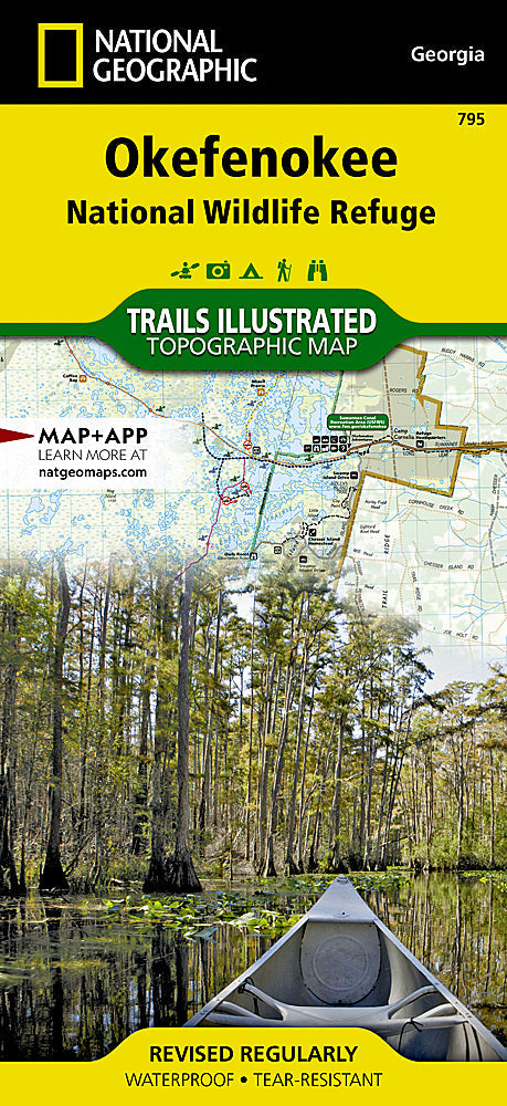 National Geographic Trails Illustrated GA Okefenokee National Wildlife Map TI00000795