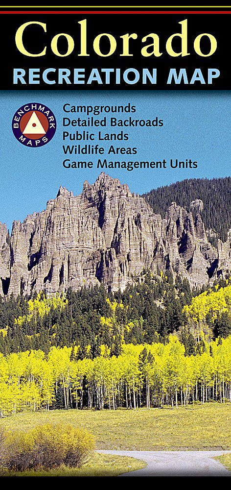 National Geographic Benchmark Colorado CO Recreation Map BE0BENCORM