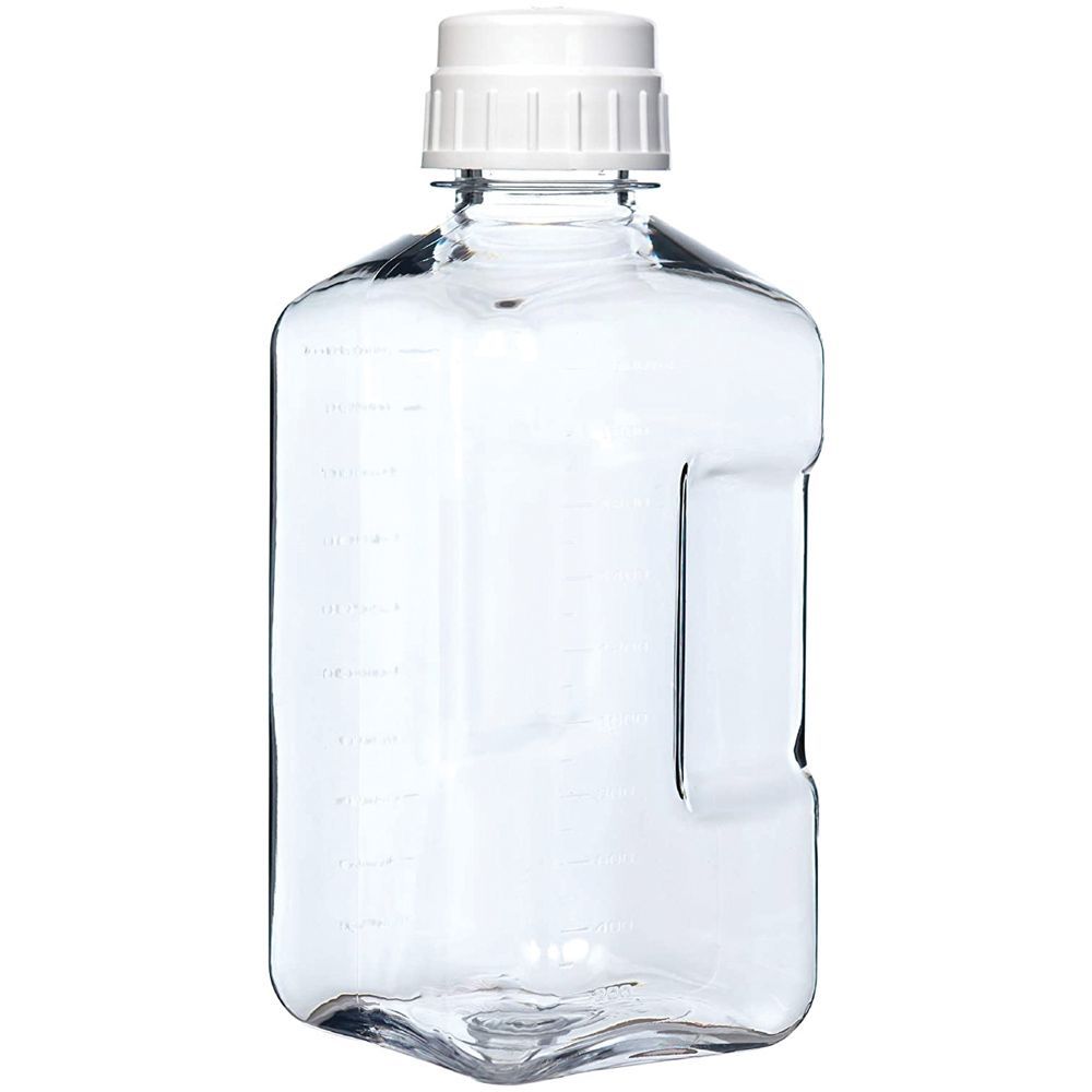 Nalgene Sustain 64oz Growler Bottle Clear w/White Lid BPA Free Leakproof Tritan