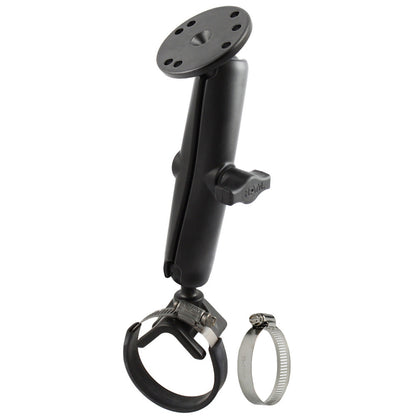 RAM Mount Strap Mount w/Long Arm & Round Base [RAM-B-108-C]