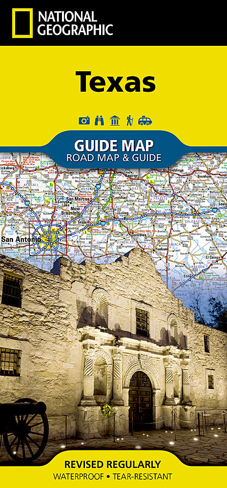 National Geographic GuideMap Texas Road Map & Travel Guide GM00620543
