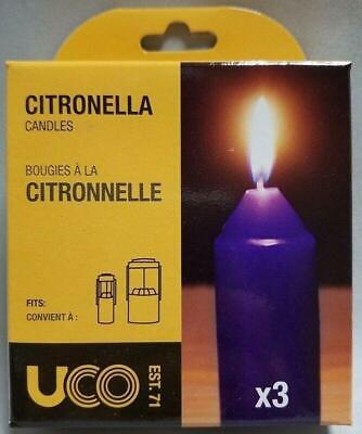 UCO 9-Hour Citronella Candles 3-Pack for UCO Original Candle Lantern