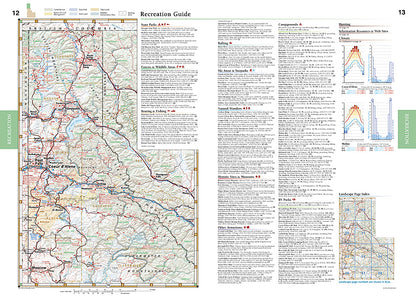 National Geographic Benchmark Idaho Road & Recreation Atlas Map BE0BENIDAT