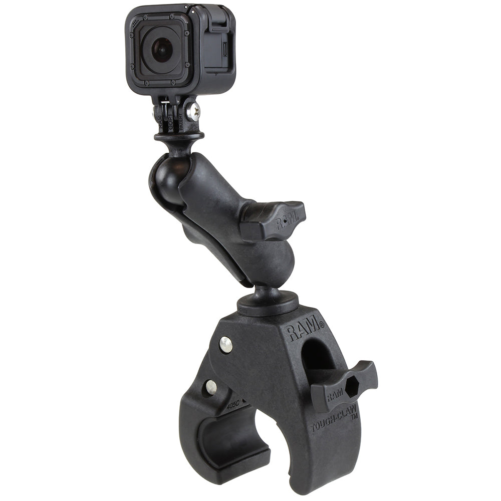 RAM Mount Medium Tough-Claw Mount w/Custom GoPro Hero Adapter [RAP-B-404-GOP1U]