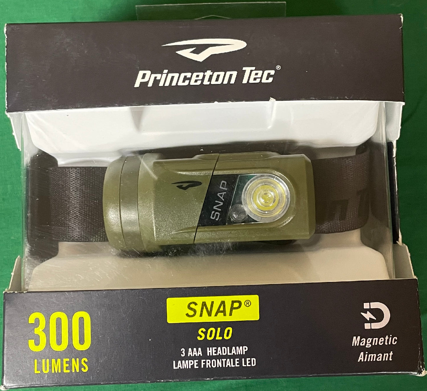 Princeton Tec Snap Solo Headlamp Green / Dark Green SNSOLO-GR/DG