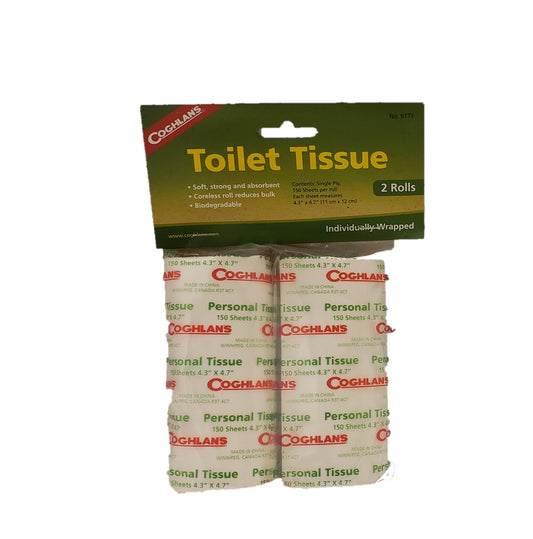 Coghlan's Toilet Tissue Paper Rolls 2-Pack 140-Sheets/Roll Coghlans 9177