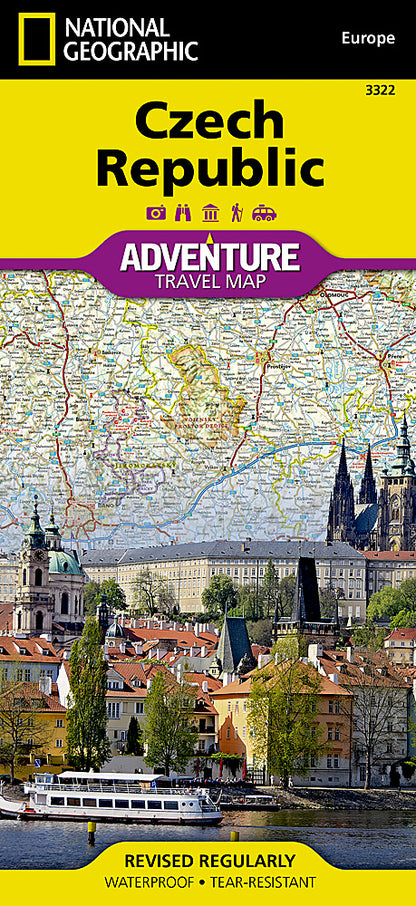 National Geographic Adventure Map Czech Republic Europe AD00003322