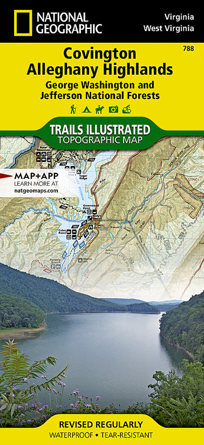 National Geographic Trails Illustrated VT Covington Alleghany Highlands Map TI00000788