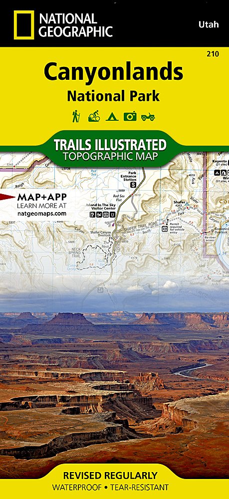 National Geographic Trails Illustrated Utah Canyonlands National Park Map TI00000210