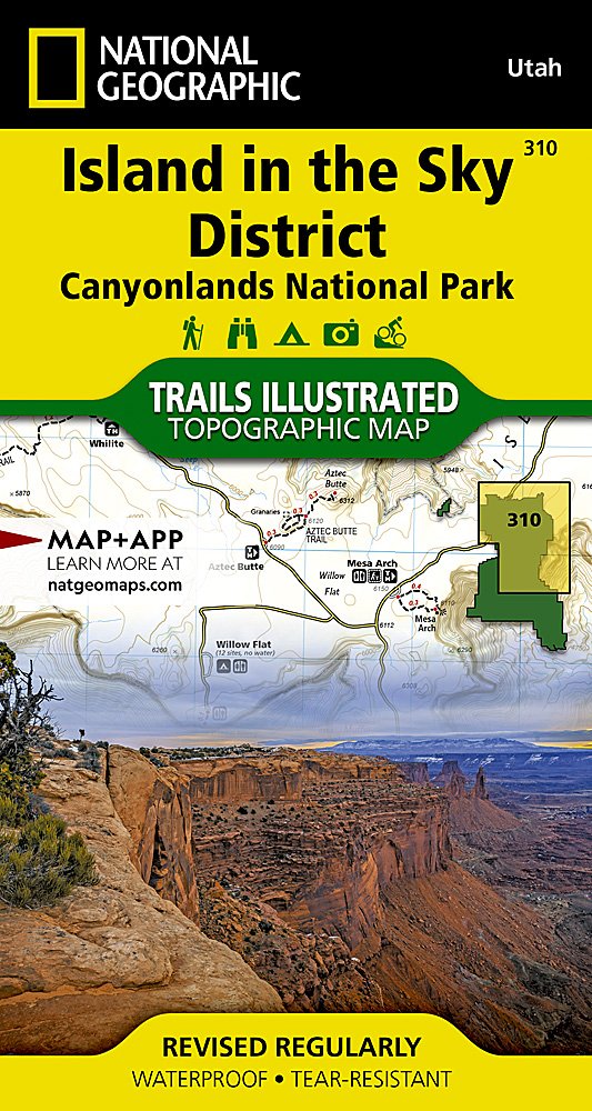 National Geographic Trails Illustrated UT Canyonlands Island in the Sky Map TI00000310