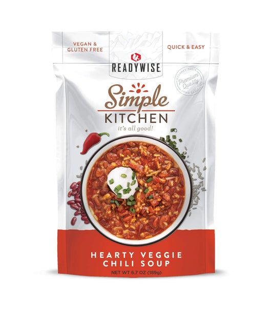ReadyWise Simple Kitchen Hearty Veggie Chili Soup SK02-027