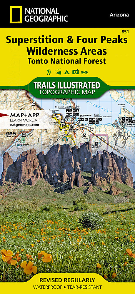 National Geographic AZ Tonto National Forest Map Pack TI01020511B