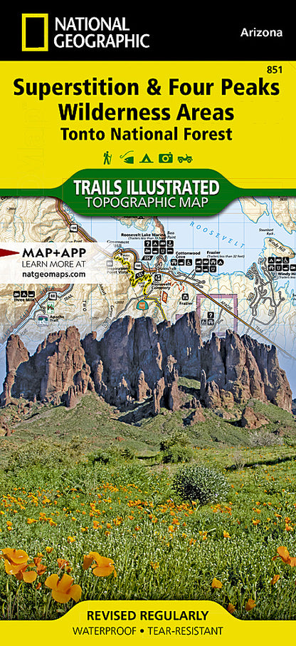 National Geographic AZ Tonto National Forest Map Pack TI01020511B