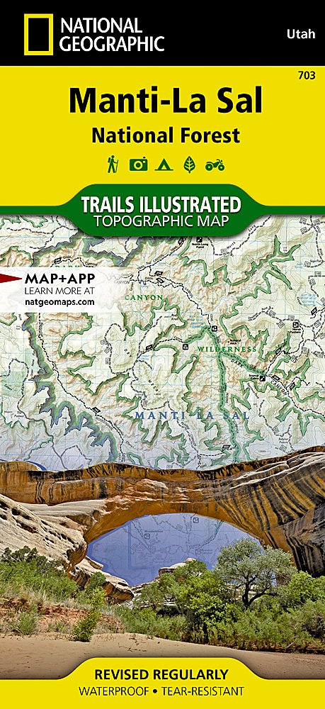 National Geographic Utah Manti-LaSai National Forest Trails Illustrated Map TI00000703