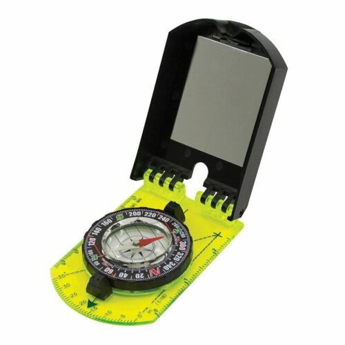 Ultimate Survival UST Hi-Vis Folding Map Compass w/Manifier, Scales, & Lanyard